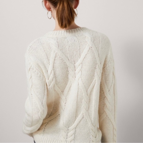 Massimo Dutti cable knit wool sweater, Small - Picture 5 of 15